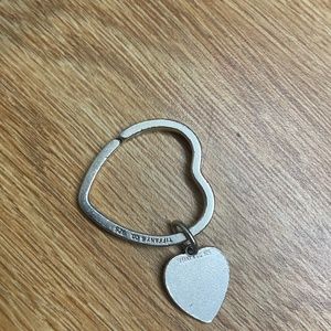 Vintage Tiffany & Co Heart Keychain and Charm
